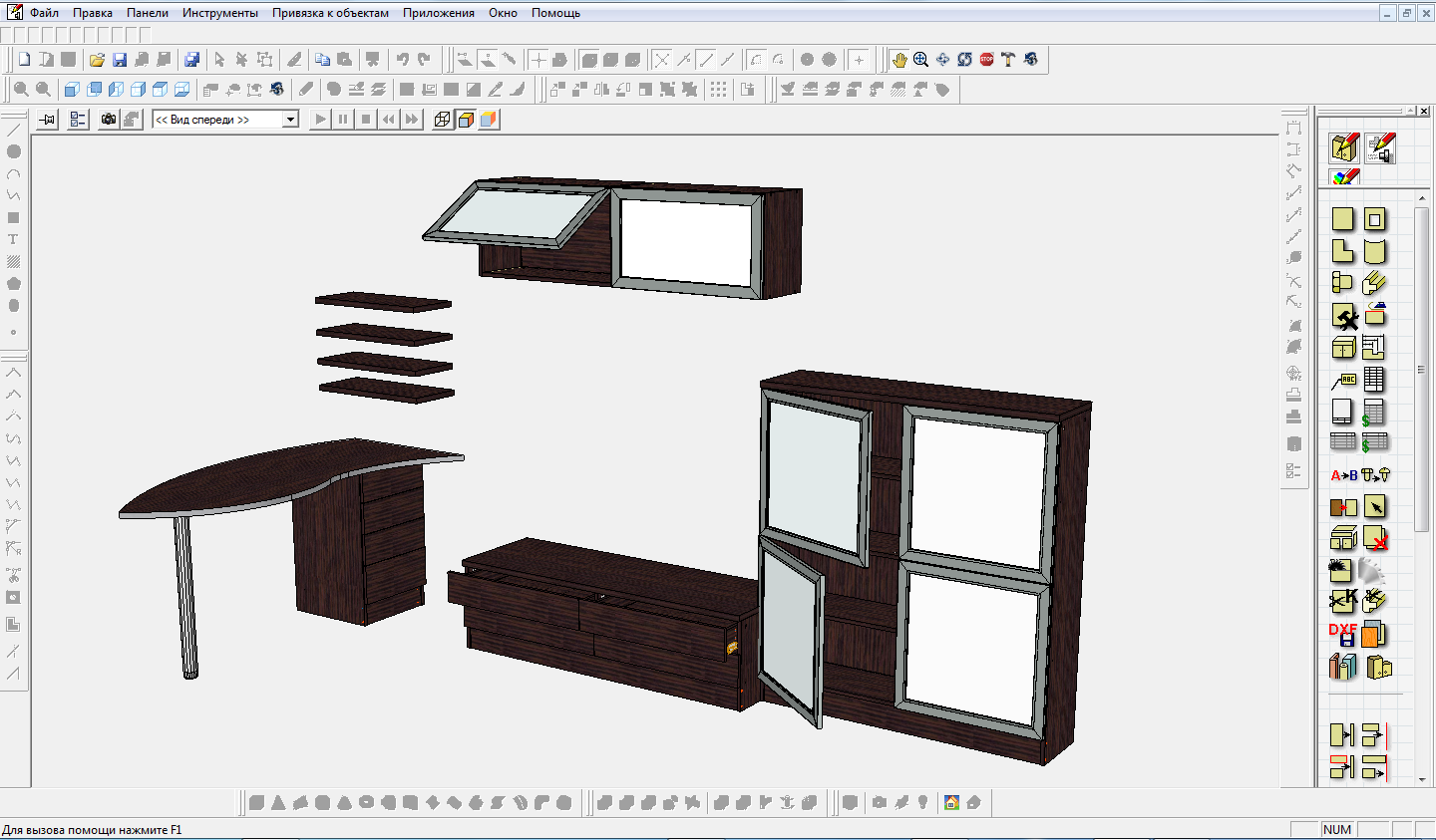 Компас 3d библиотека мебели