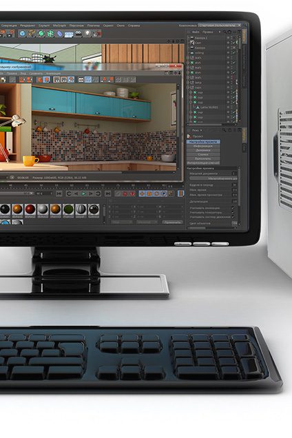 комплект для графики компьютер для работы с графикой