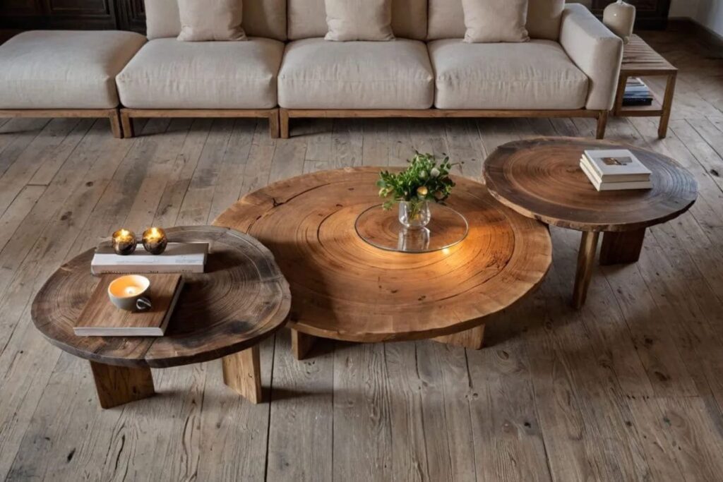 деревянные журнальные столы